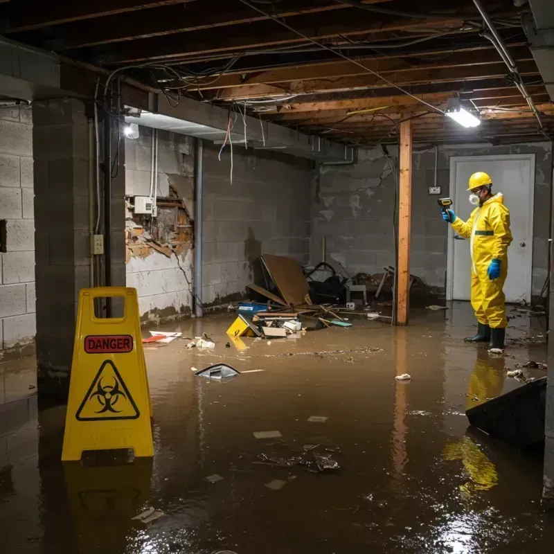 Flooded Basement Electrical Hazard in Chambersburg, PA Property